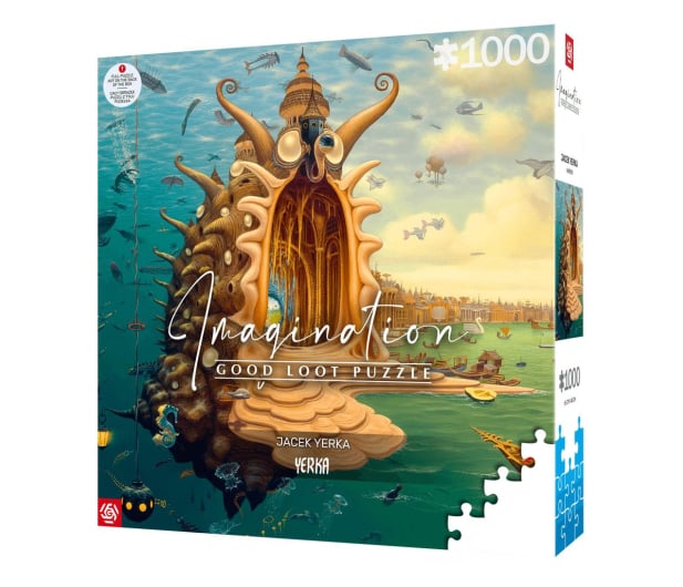 Merch Imagination Puzzle: Jacek Yerka Port / Harbor 1000 elementów - 1275296 - zdjęcie 2